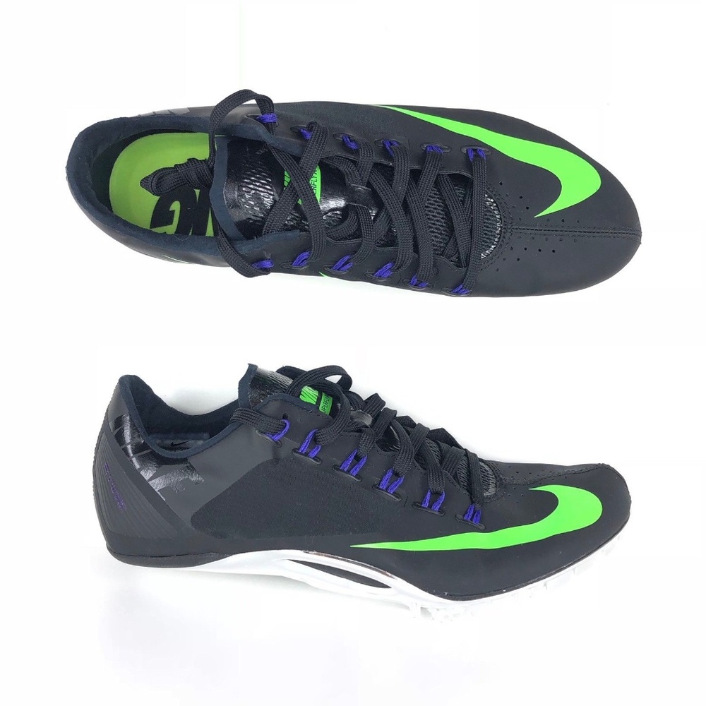 Nike Zoom Superfly R4 Track Spikes Black Green Men
